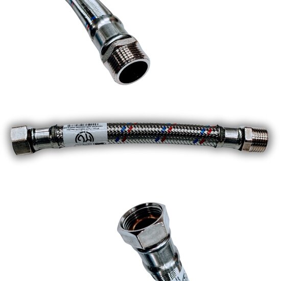 Flexibel DN19  3/4&quot; M/F 30 cm