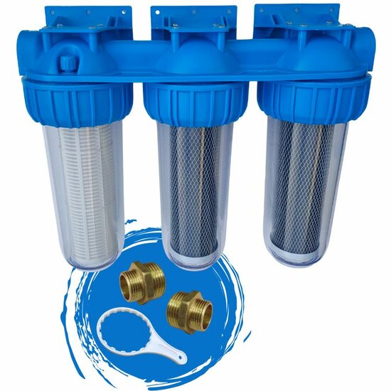 Triplex regenwaterfilter