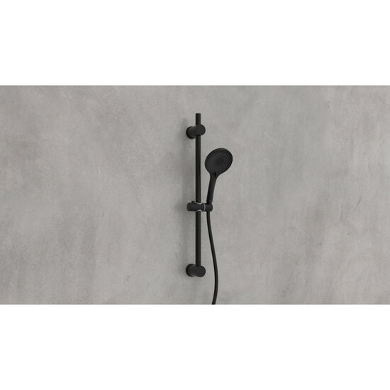 Doucherailset mat zwart