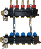 Plastieken vloerverwarmingsverdeler (set) 13 kringen