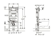 Geberit inbouw WC Systemfix ophangsysteem 111305006