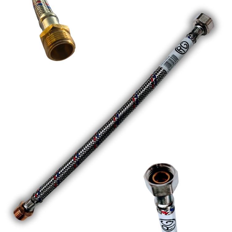 Flexibel DN8 3/8"M/F 35 cm