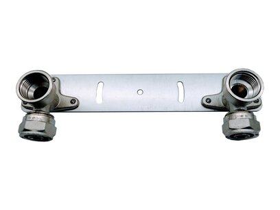 Dubbele muurplaat 1/2" voor alpex 20mm