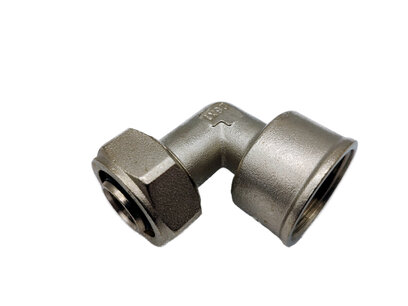 Bocht 26mm naar 3/4" binnendraad