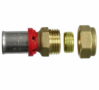 Overgang ALUPEX - koper 20-22mm