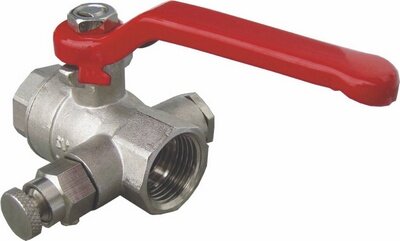 Bolkraan met aflaatkraan