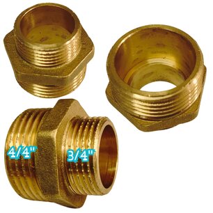 Verloopnippel 3/4 - 4/4