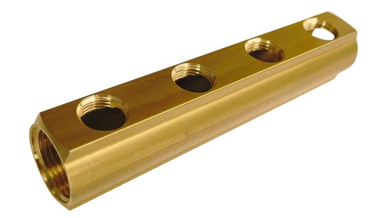 Verdeler met 4x 1/2"