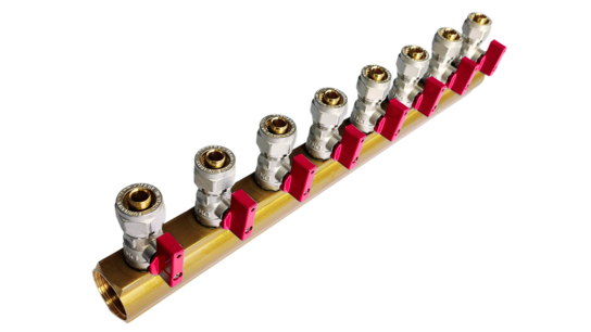 Verdeler 8x 16mm rood