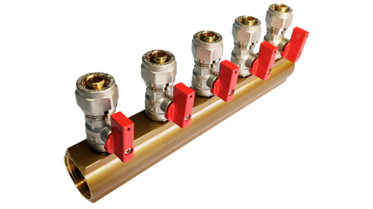 Verdeler 5x 16mm rood