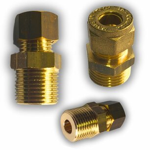 Puntstuk knelkoppeling 1/2"m 12mm