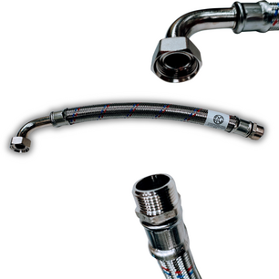 Flexibel met bocht DN 19 M/F 3/4-3/4 50cm