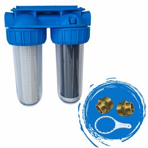 Duo filter 10" (Reinigbare filter + koolstof filter)
