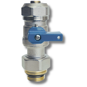 Blauwe grote mini bolkraan 1/2"-16mm