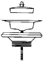 Krepine voor uitgietbak 6/4"